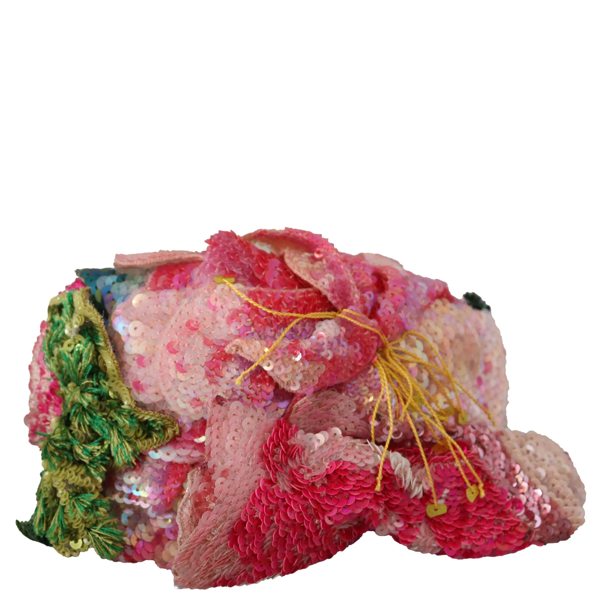 Multicolor Sequined Lurex Black Hair Headband