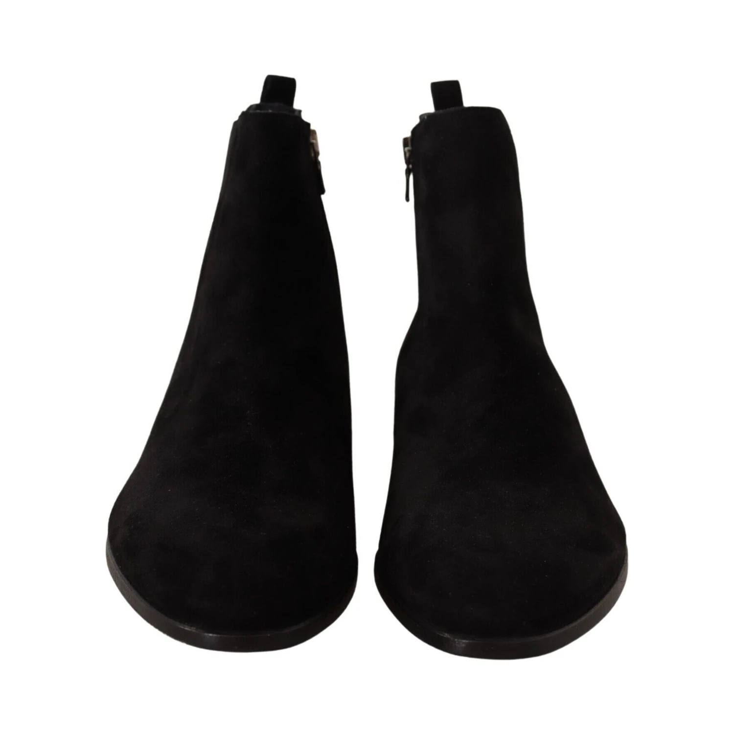 Black Suede Leather Chelsea Mens Boots Shoes