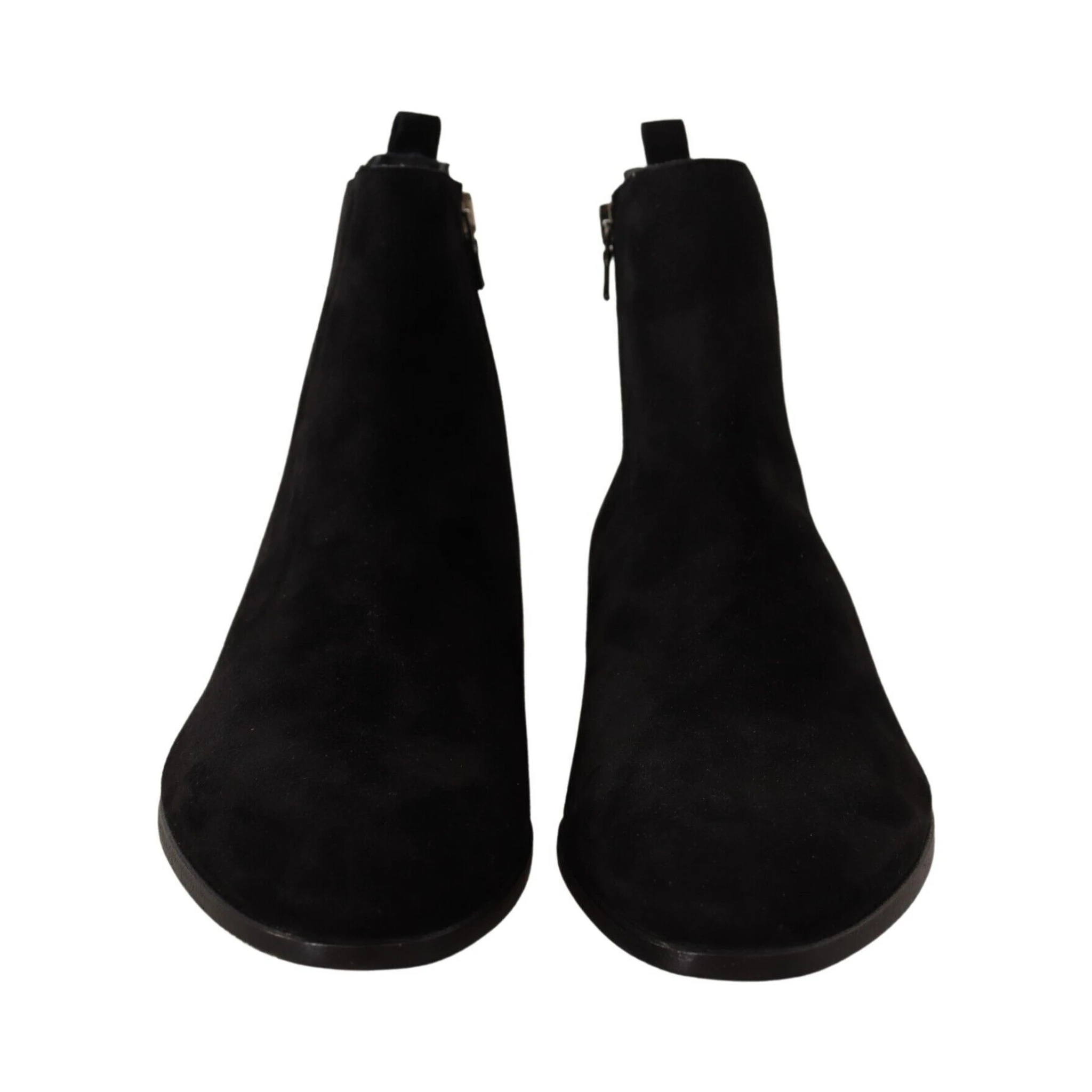 Black Suede Leather Chelsea Mens Boots Shoes