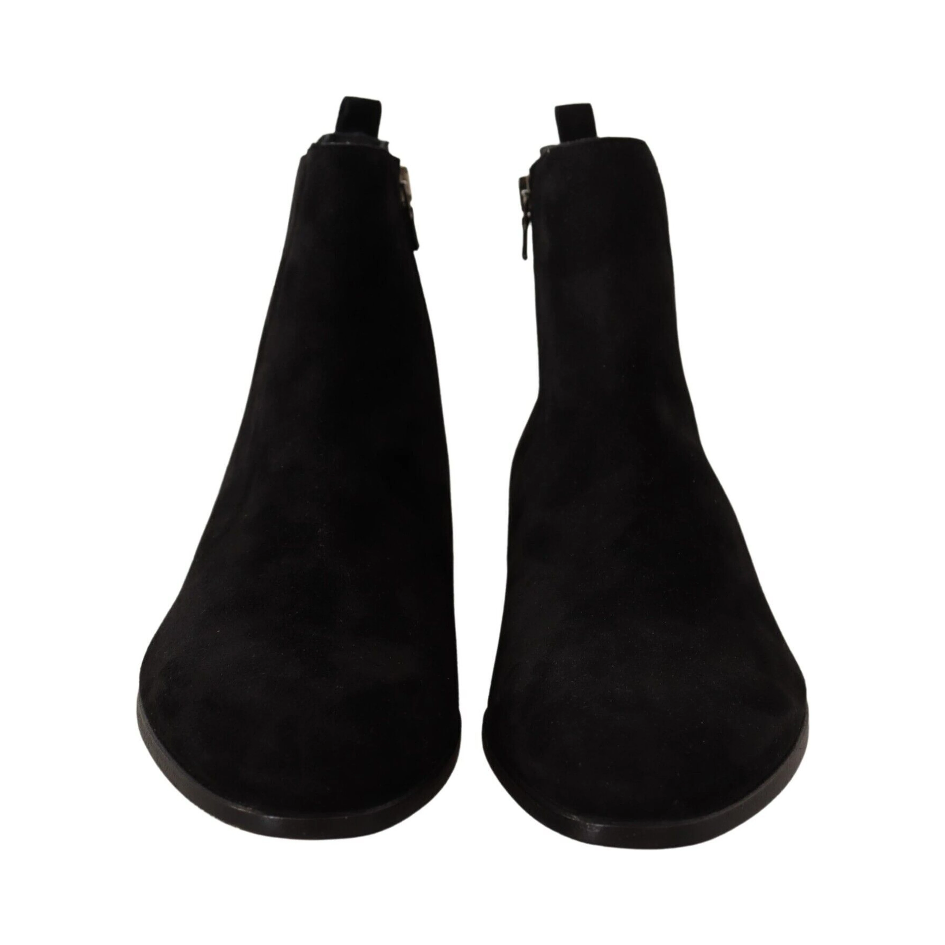Black Suede Leather Chelsea Mens Boots Shoes
