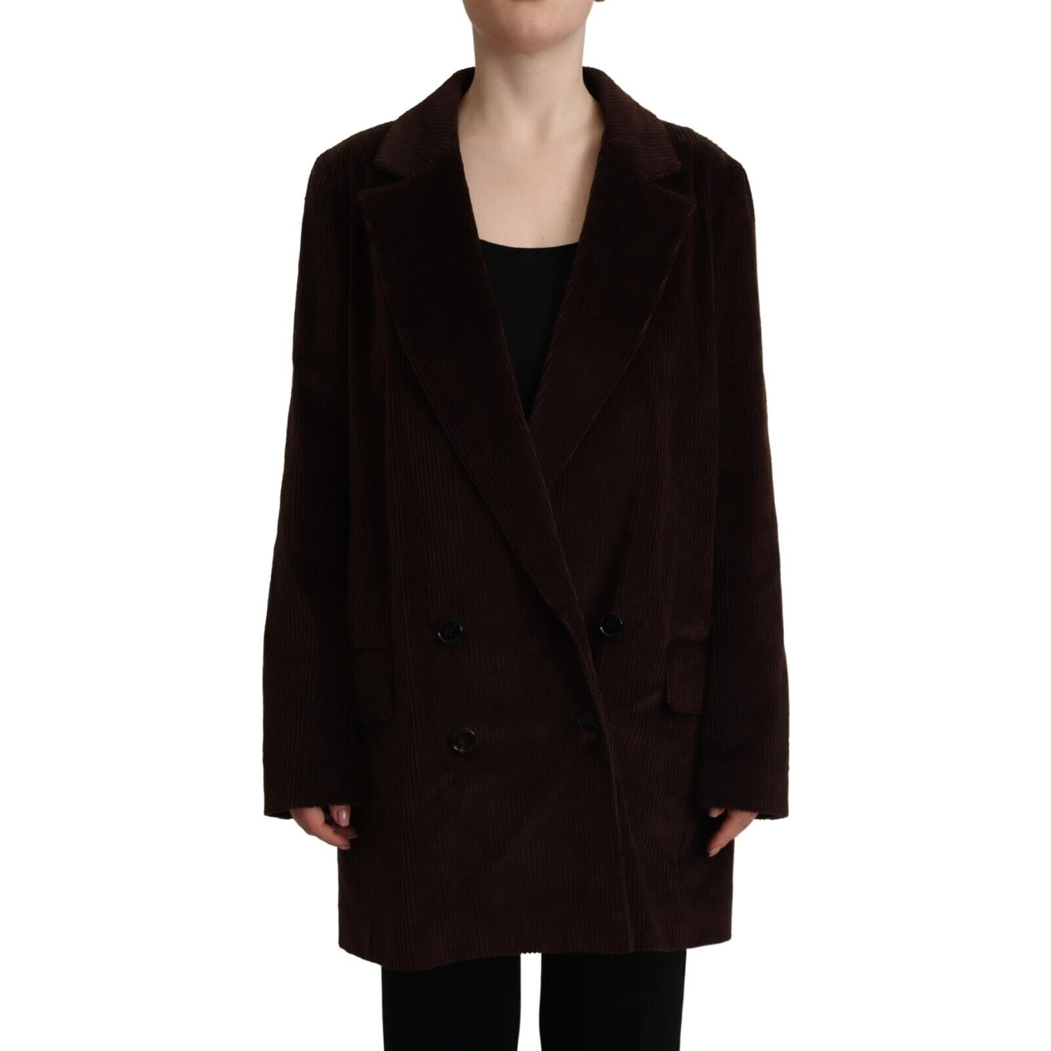 Bordeaux Corduroy Cotton Blazer Oversized Jacket