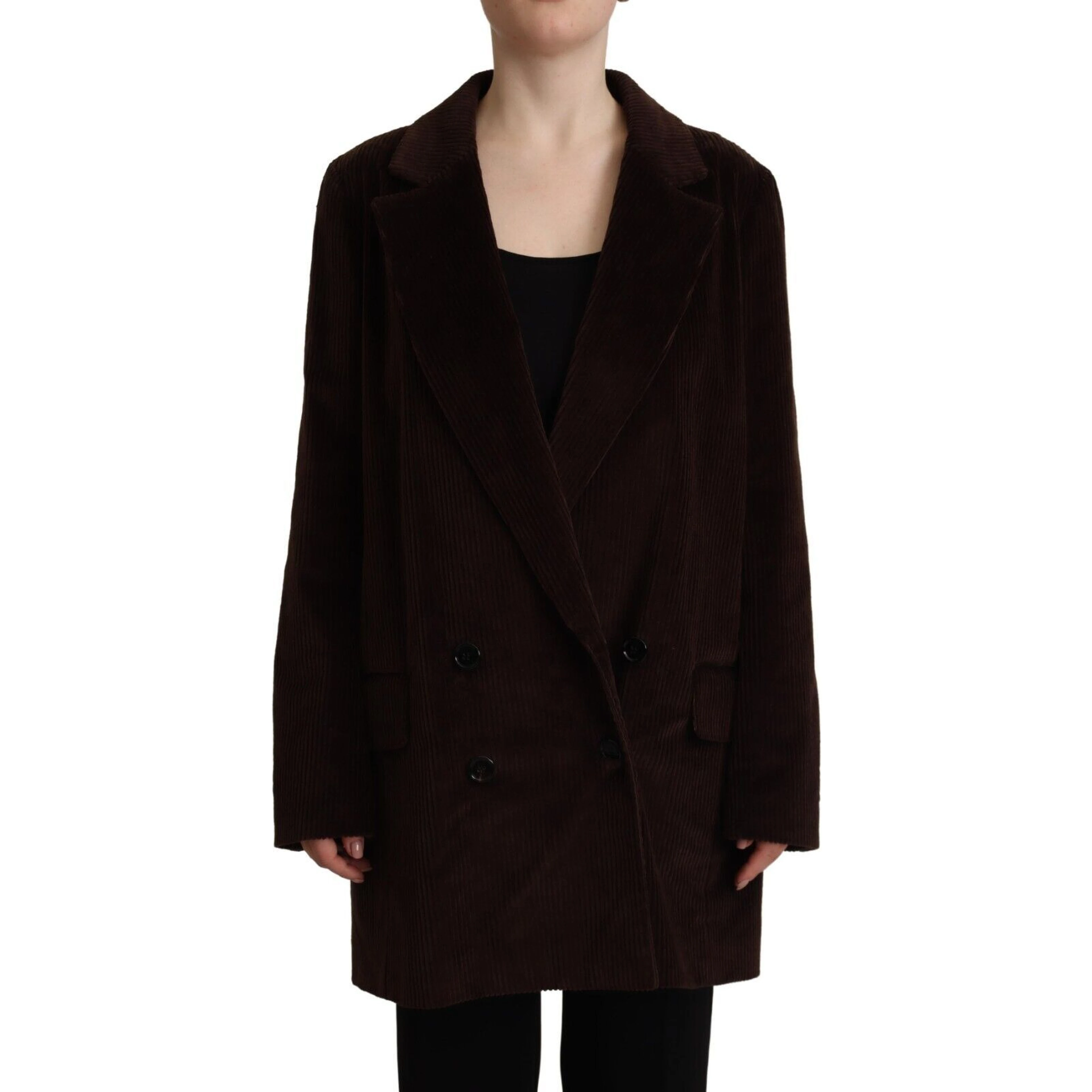 Bordeaux Corduroy Cotton Blazer Oversized Jacket