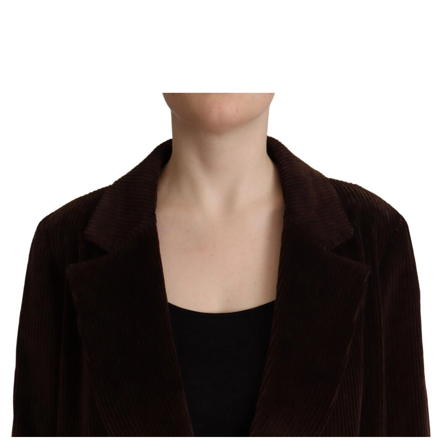 Bordeaux Corduroy Cotton Blazer Oversized Jacket