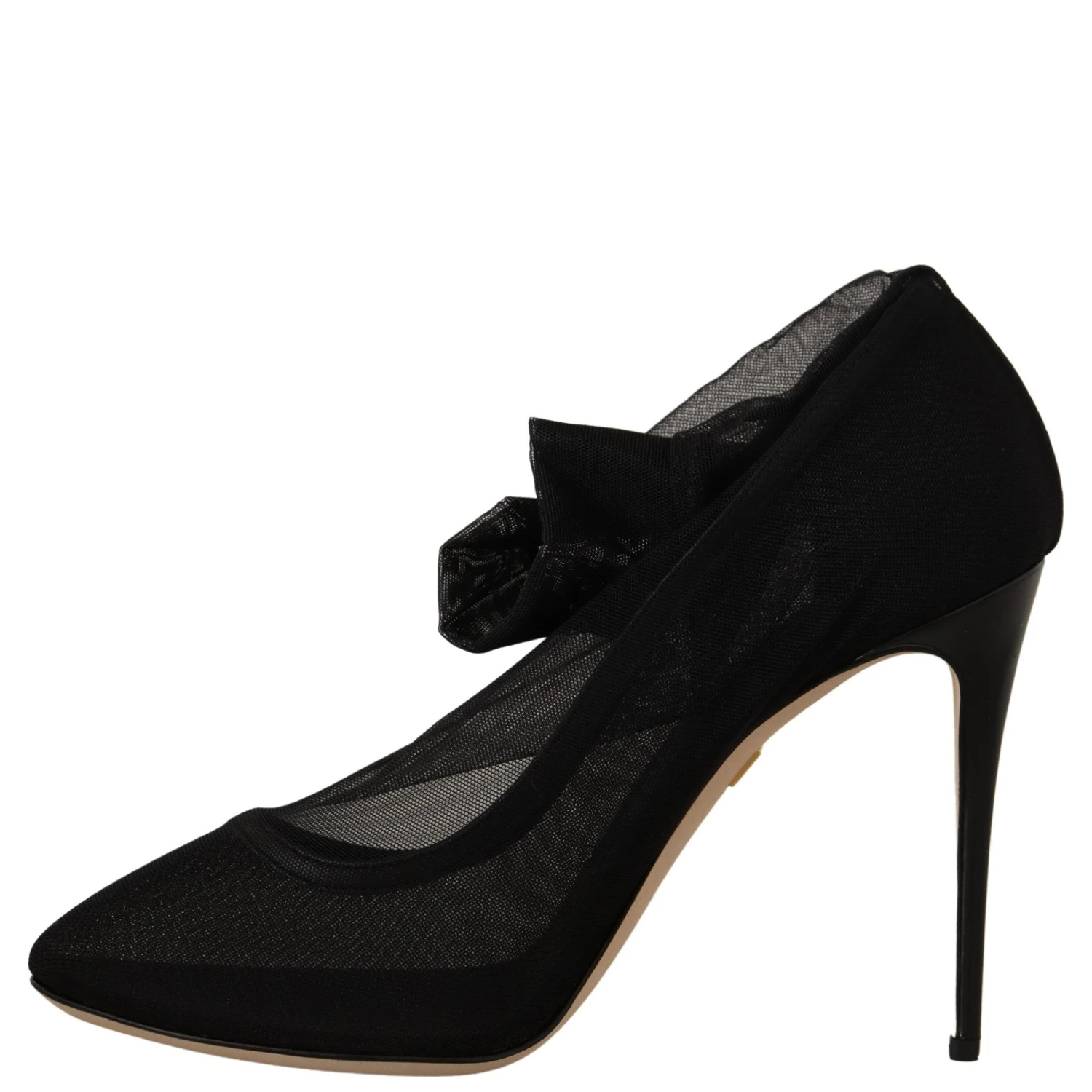 Black Stretch Tulle Stretch Boots Shoes
