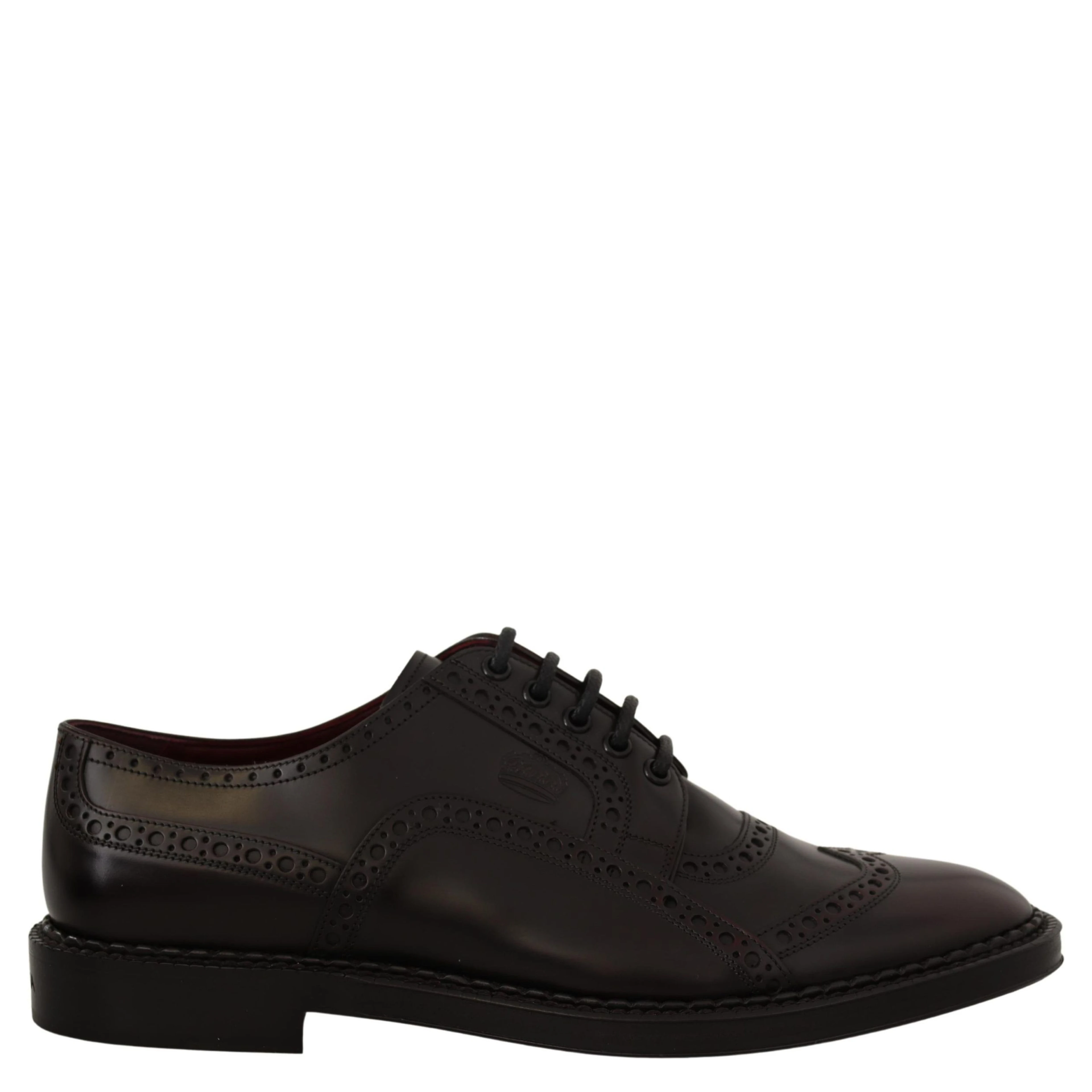 Purple Leather Oxford Wingtip Formal Shoes