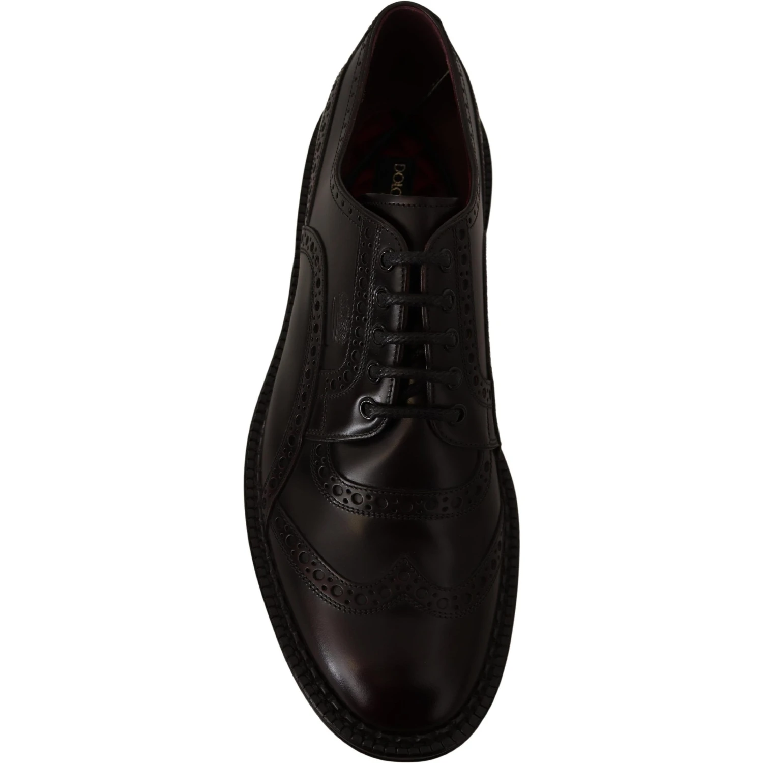 Purple Leather Oxford Wingtip Formal Shoes