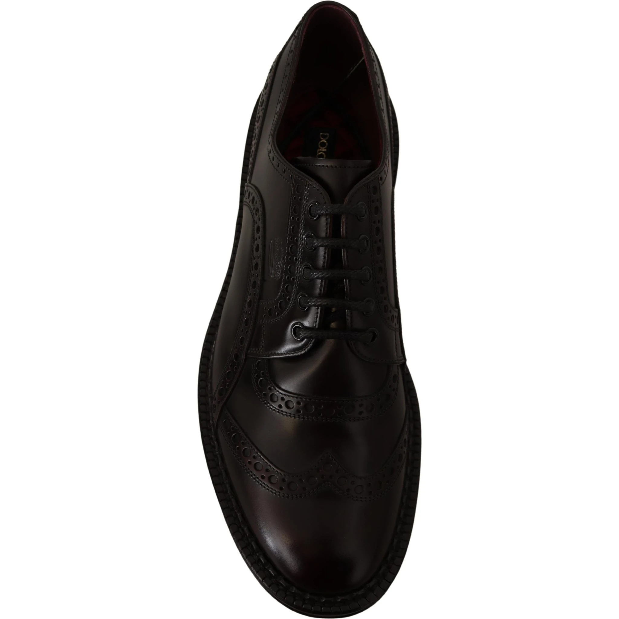 Purple Leather Oxford Wingtip Formal Shoes