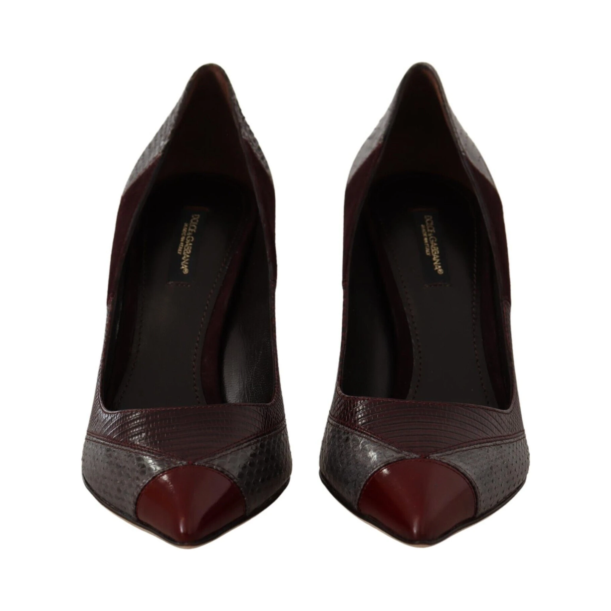 Multicolor Exotic Leather Heels Pumps Shoes