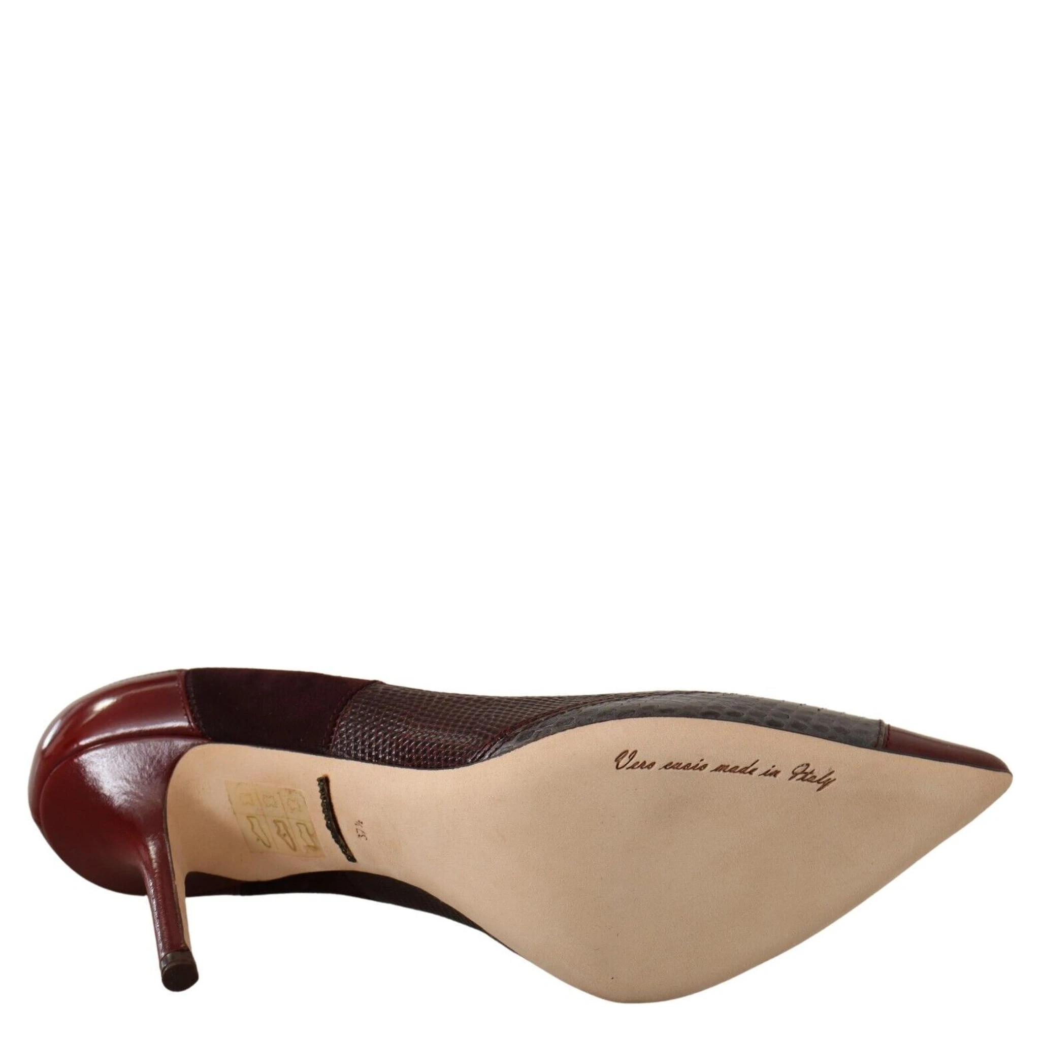 Multicolor Exotic Leather Heels Pumps Shoes