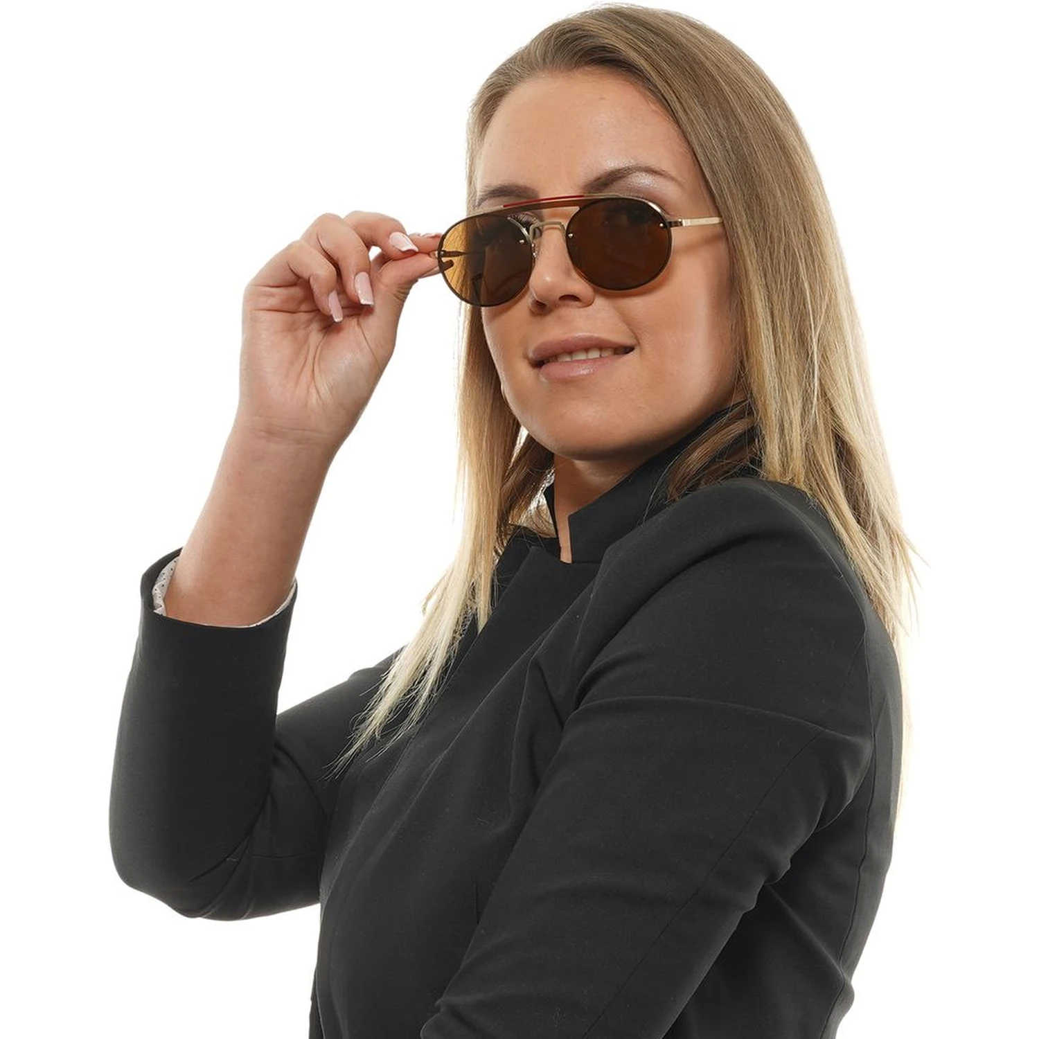 Gold Metal & Plastic Sunglasses