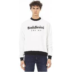 كنزة قطنية بيضاء