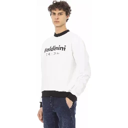 كنزة قطنية بيضاء