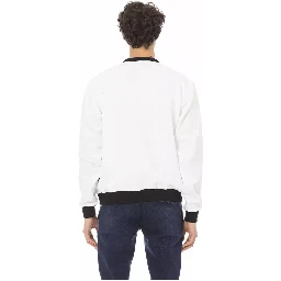 كنزة قطنية بيضاء