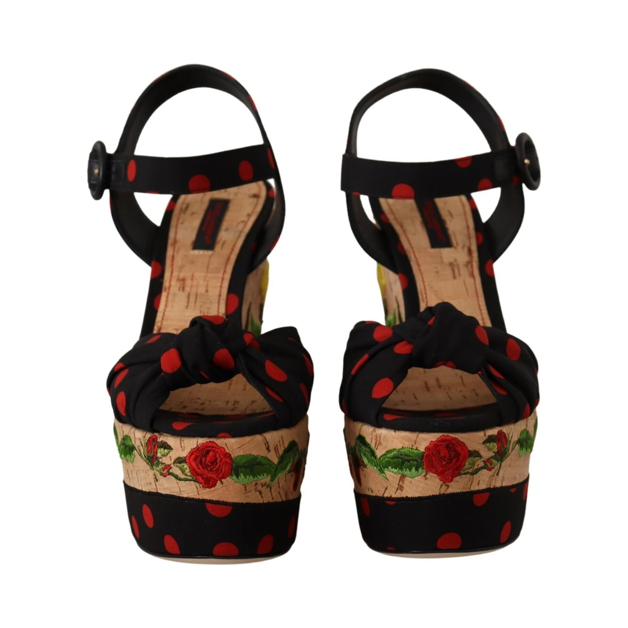 Multicolor Platform Wedges Sandals Charmeuse Shoes