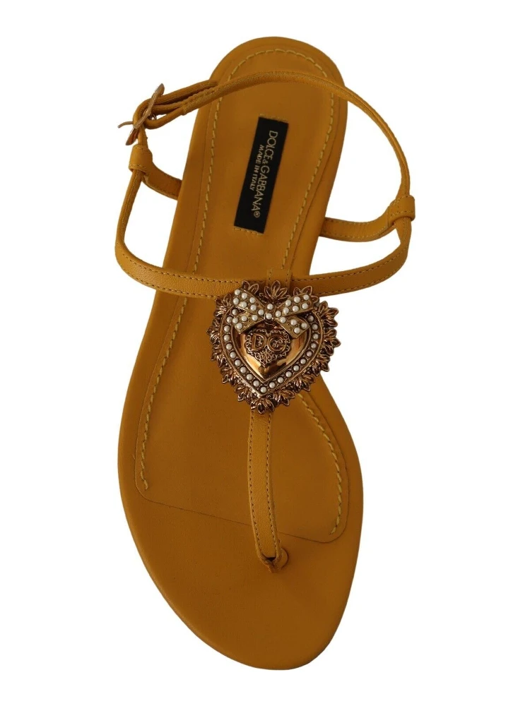 Mustard Leather Devotion Flats Sandals Shoes alternative