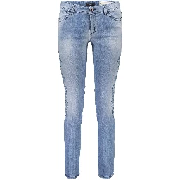 Blue Cotton Jeans Denim