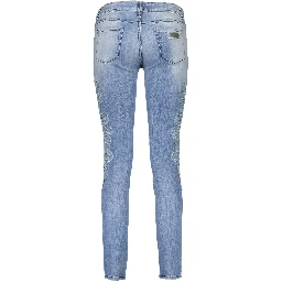 Blue Cotton Jeans Denim