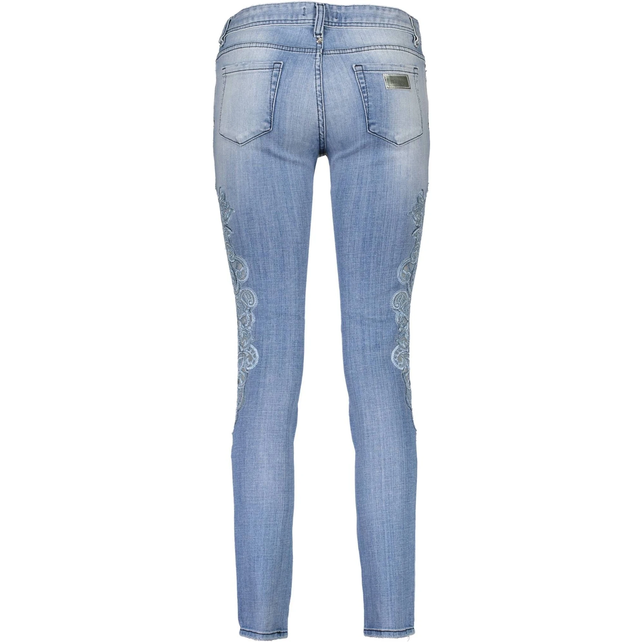 Blue Cotton Jeans Denim