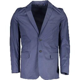 Blue Cotton Jackets & Coat