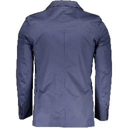 Blue Cotton Jackets & Coat