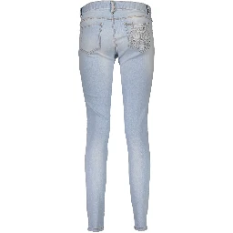 Blue Cotton Jeans Denim