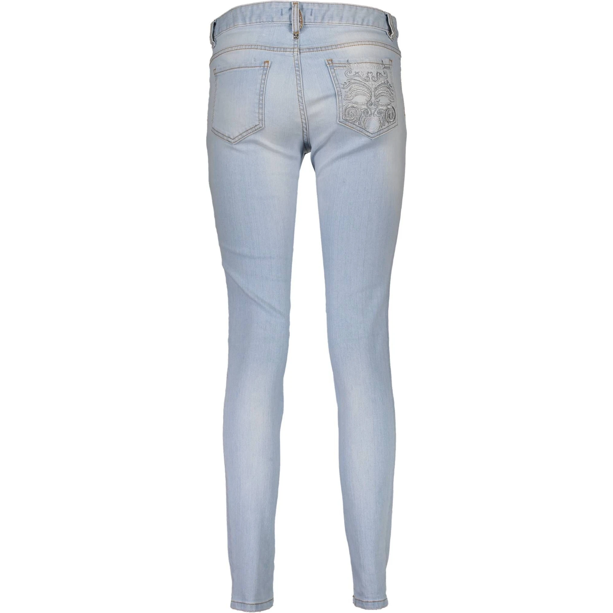 Blue Cotton Jeans Denim