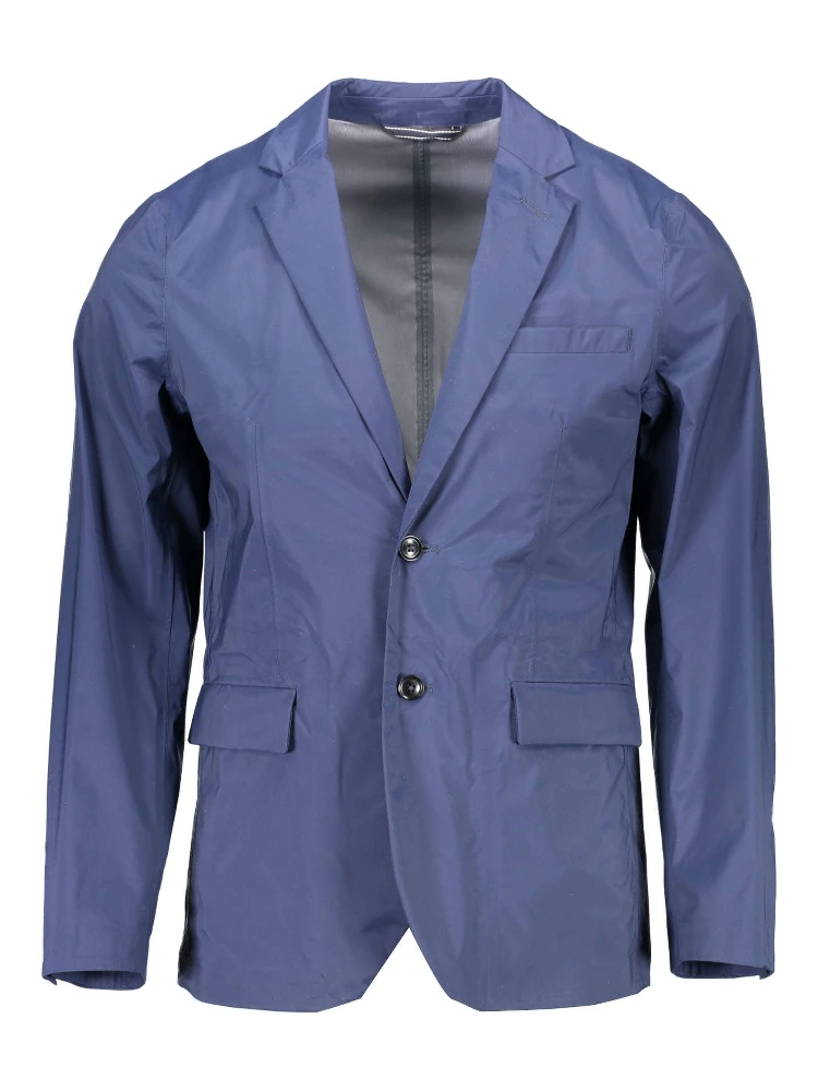 Blue Nylon Jackets & Coat