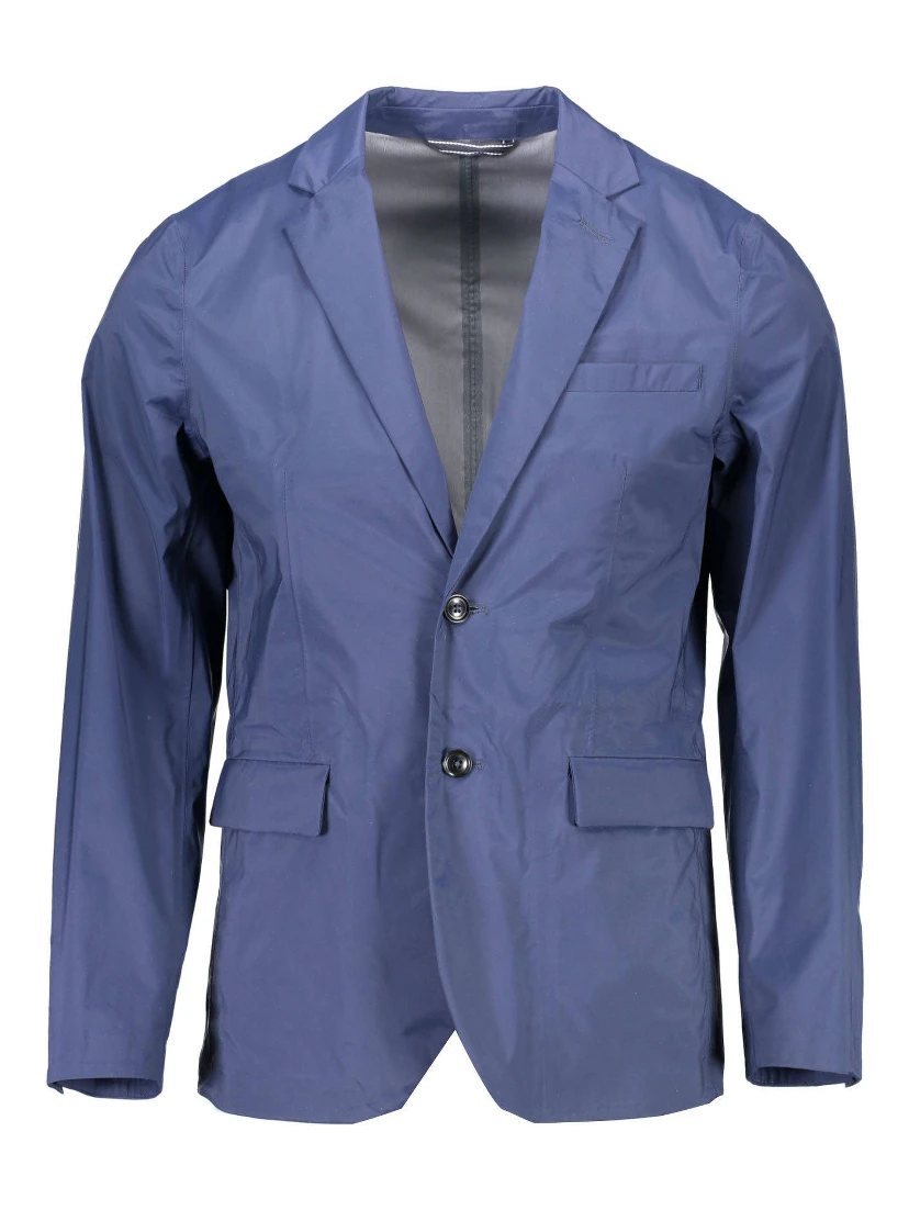 Blue Nylon Jackets & Coat