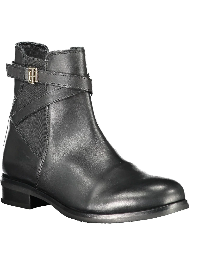 Black Polyester Ankle