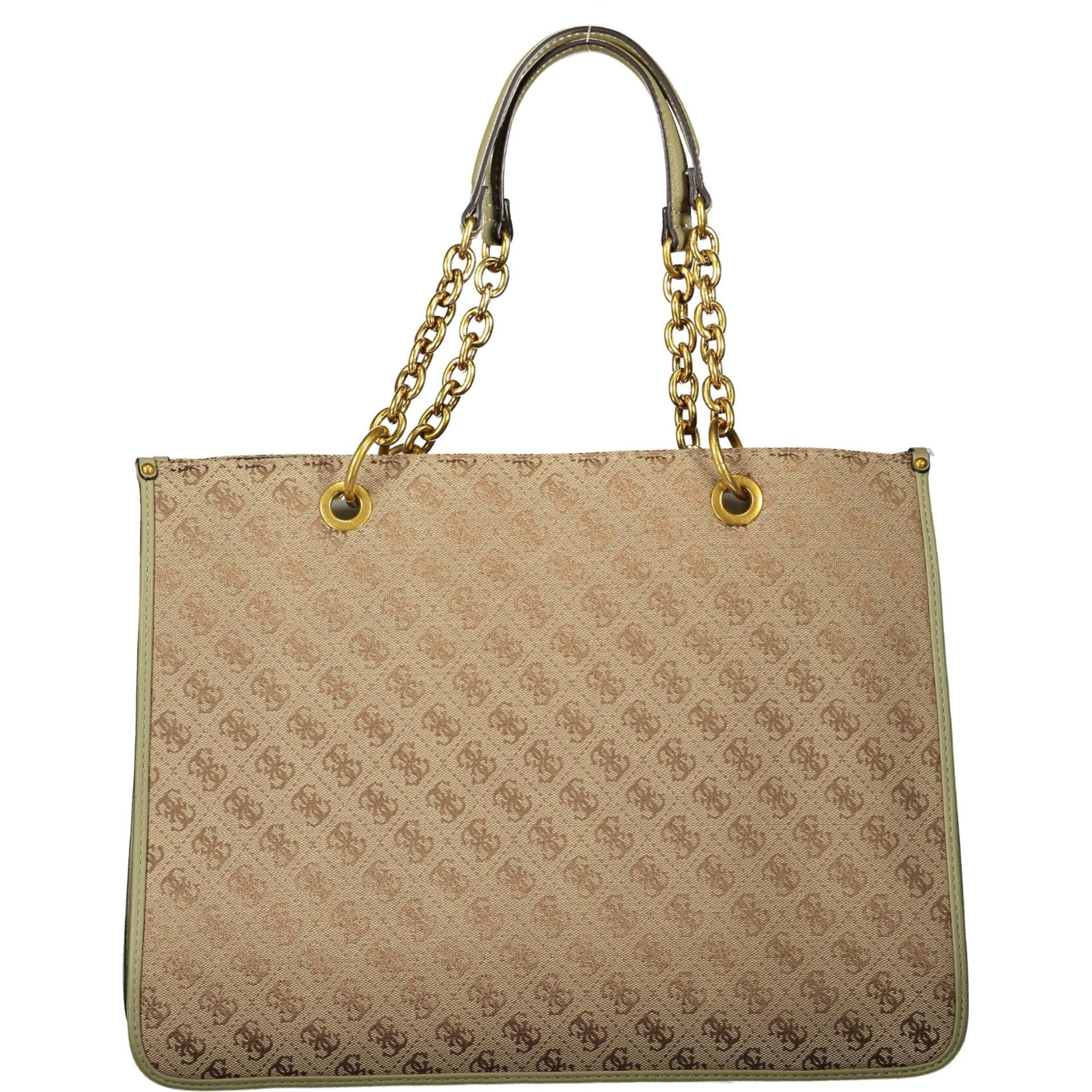 Green Polyester Handbag