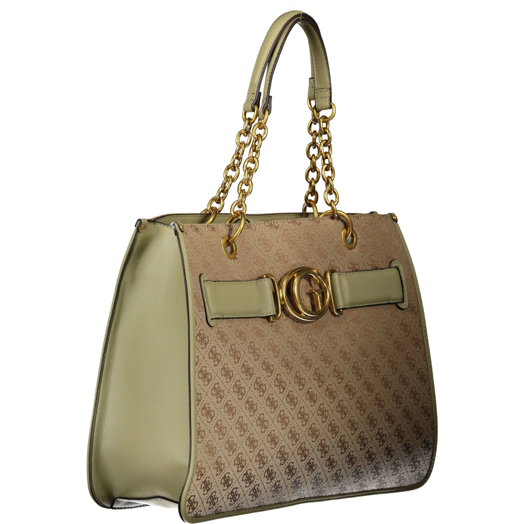 Green Polyester Handbag