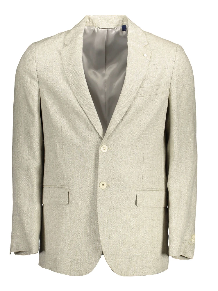 Beige Linen Jackets & Coat