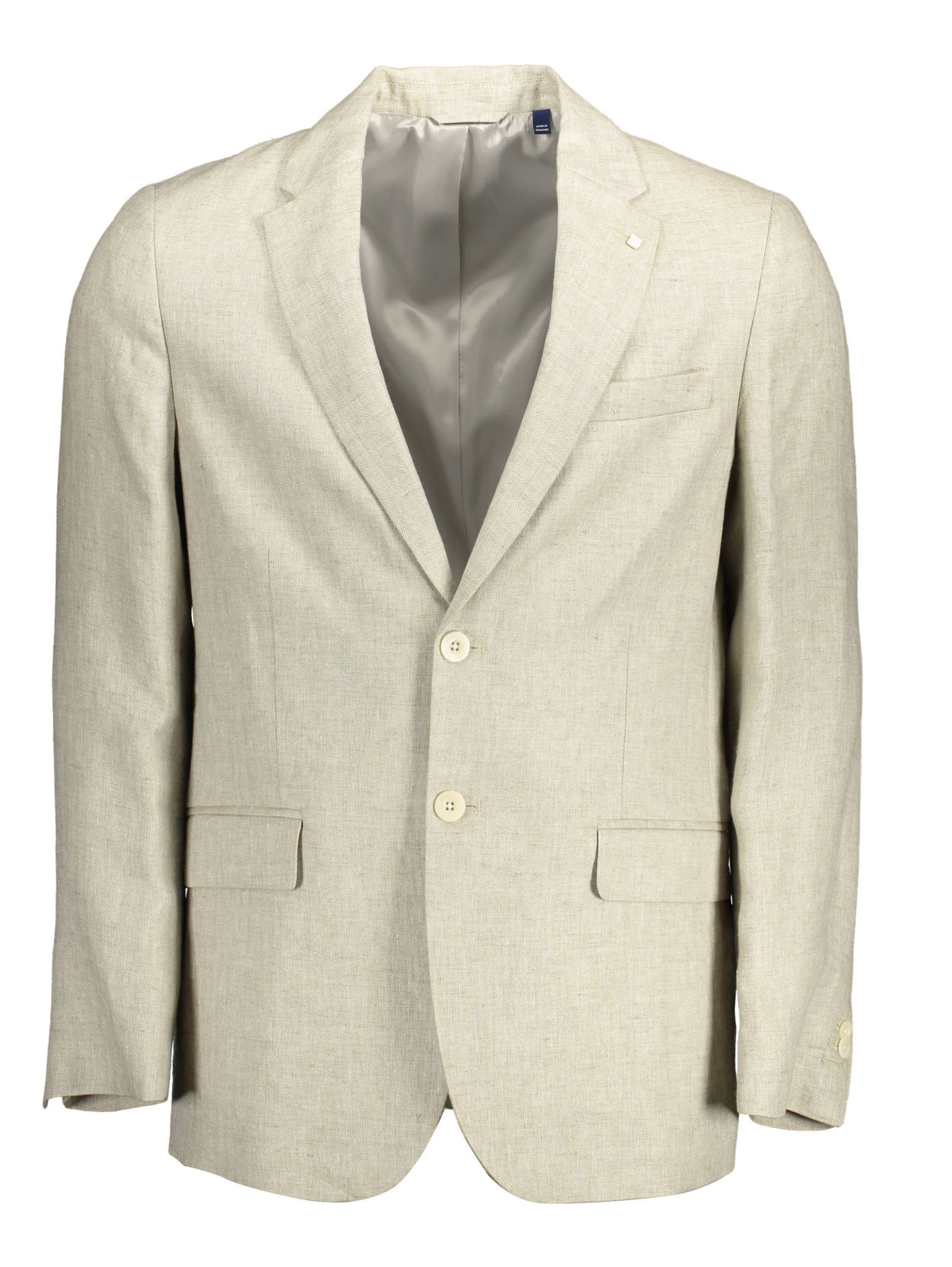 Beige Linen Jackets & Coat