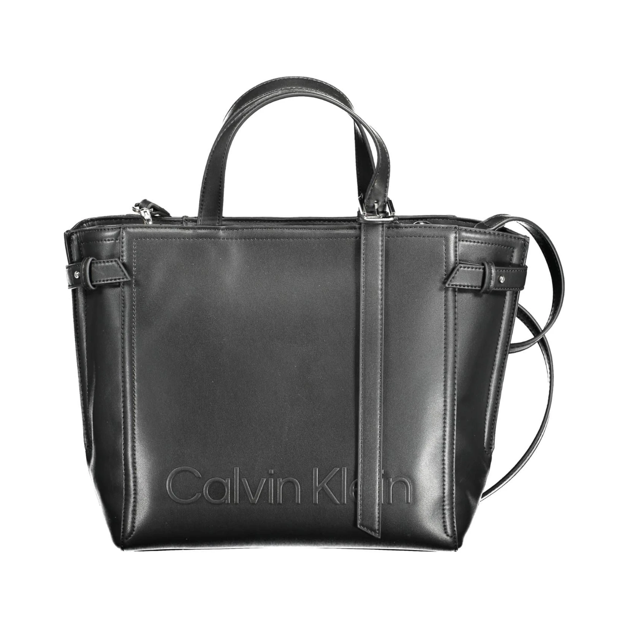 Black Polyester Handbag