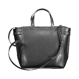 Black Polyester Handbag