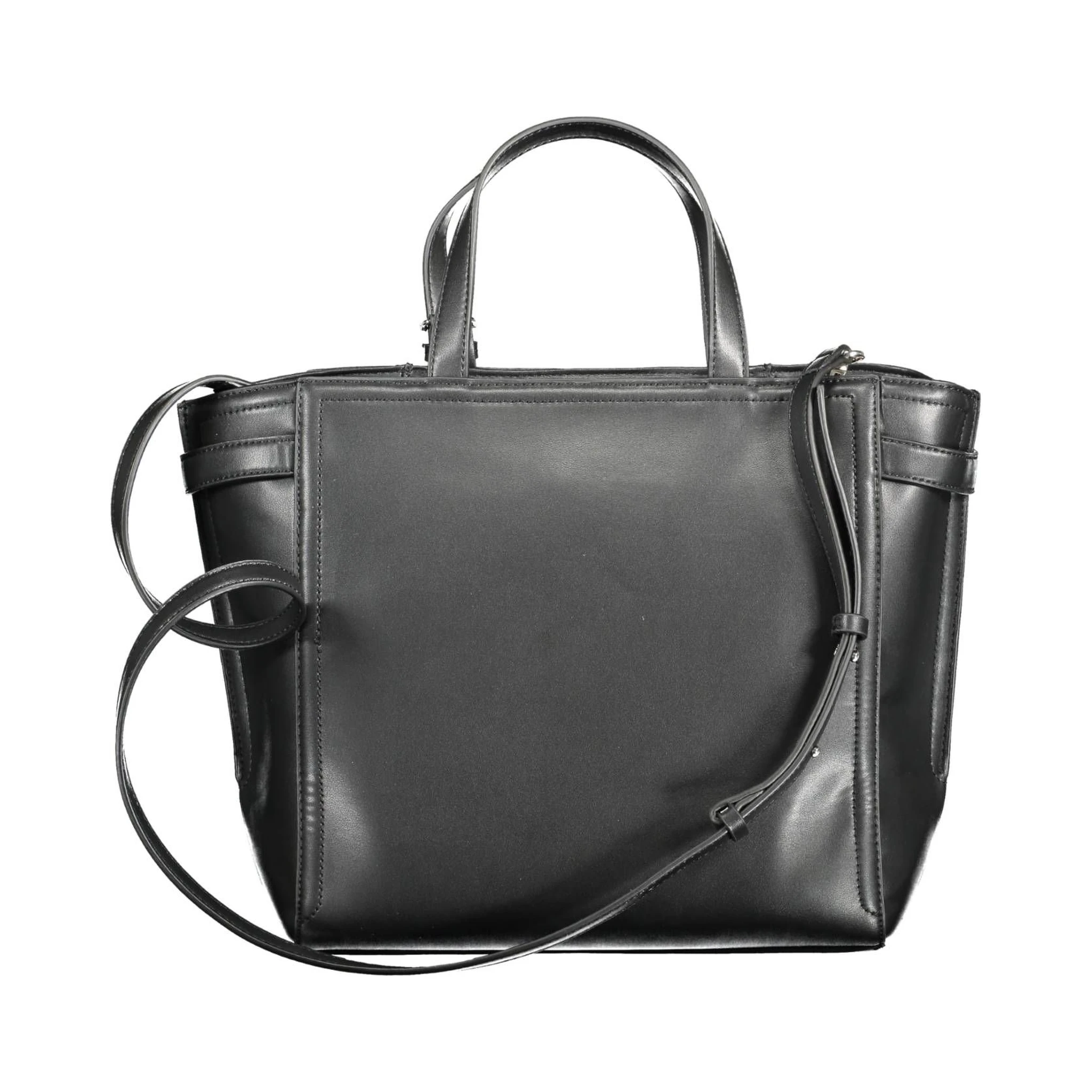 Black Polyester Handbag