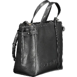 Black Polyester Handbag