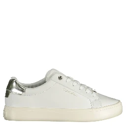 White Polyester Sneaker