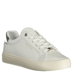 White Polyester Sneaker