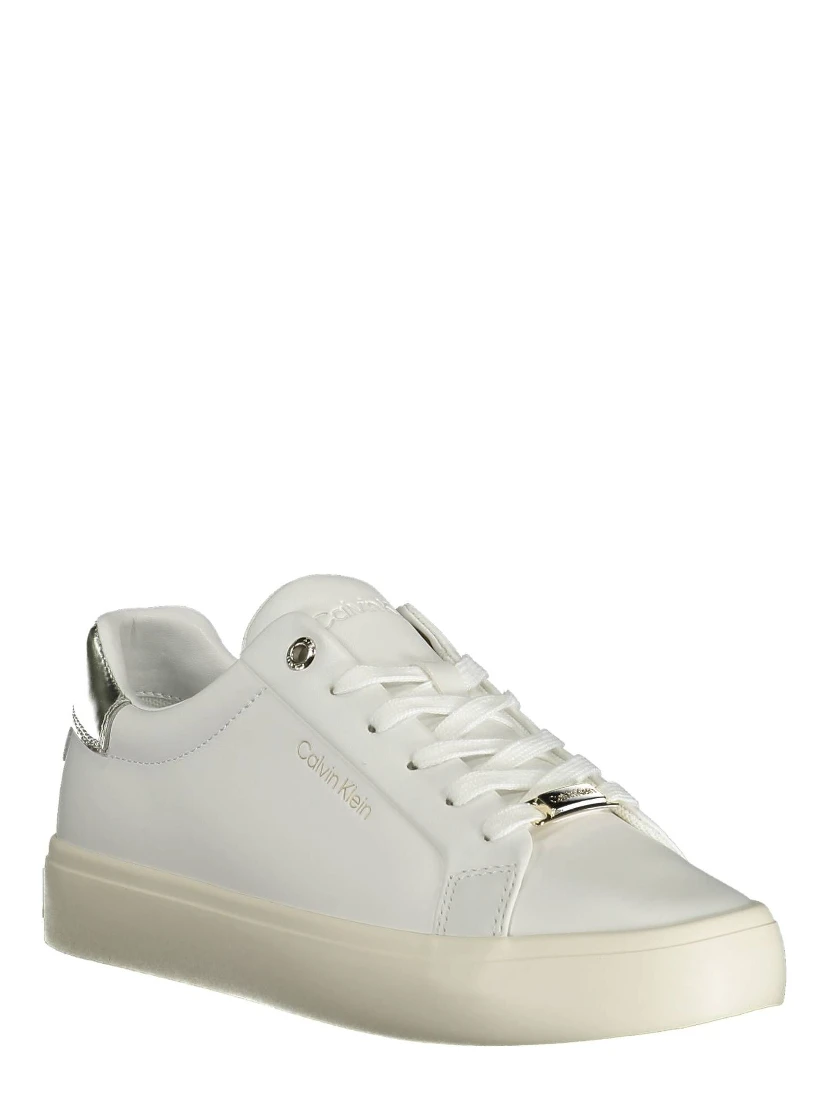 White Polyester Sneaker