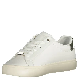 White Polyester Sneaker
