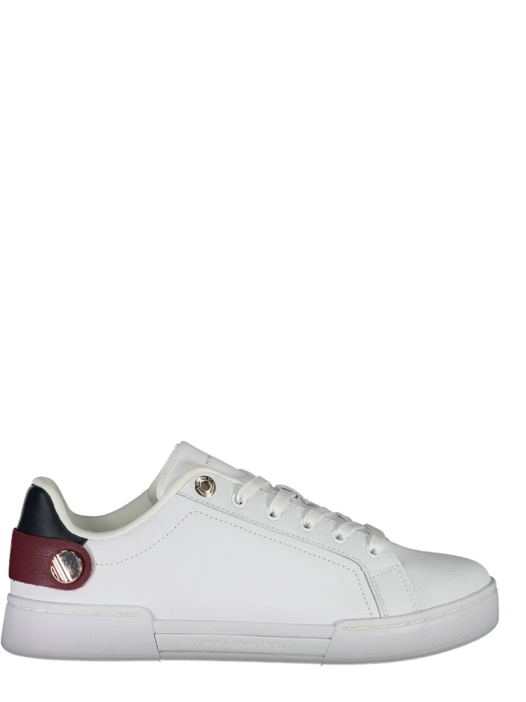 White Polyester Sneaker