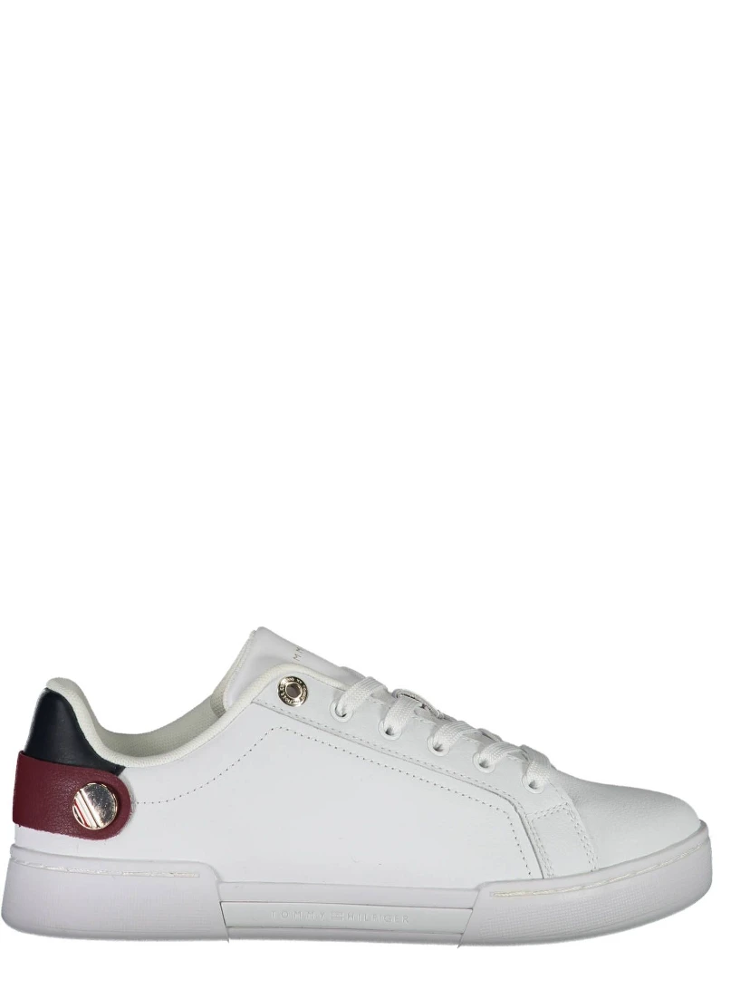 White Polyester Sneaker