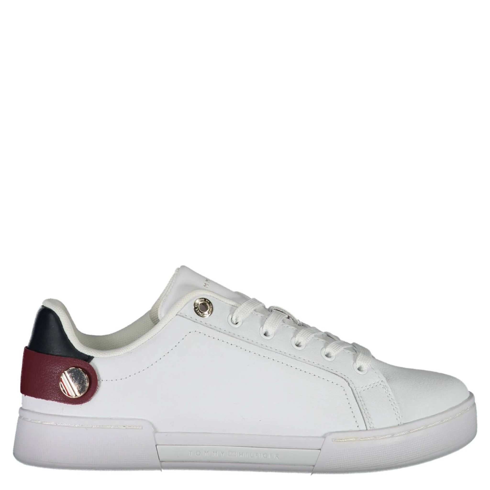White Polyester Sneaker