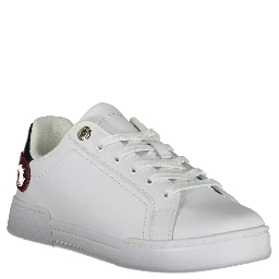 White Polyester Sneaker