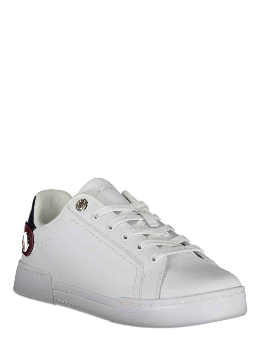 White Polyester Sneaker