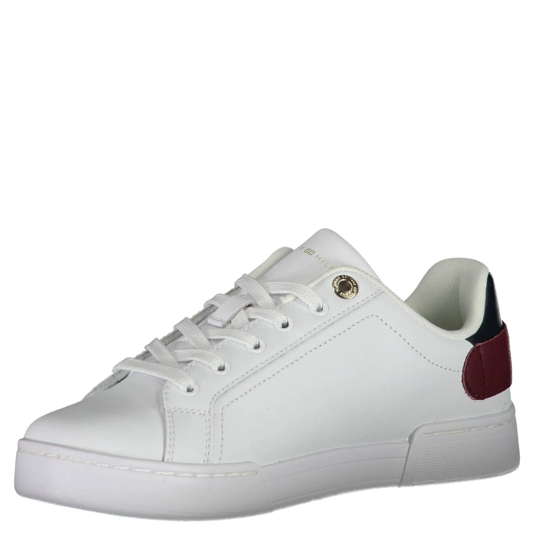 White Polyester Sneaker