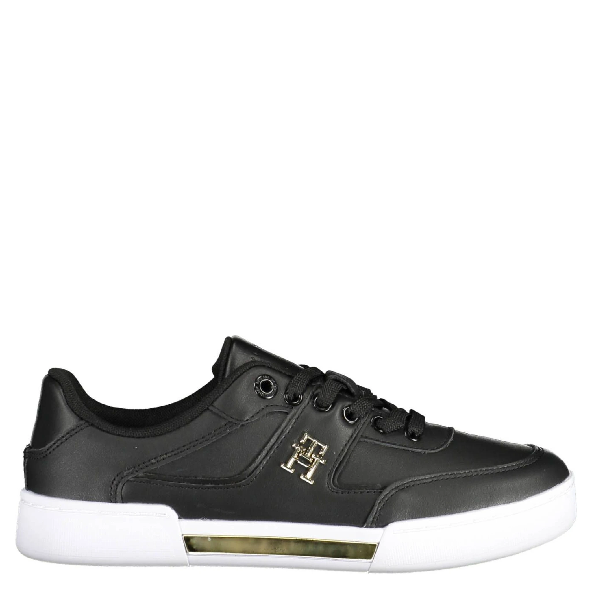 Black Polyester Sneaker