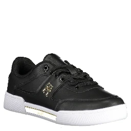 Black Polyester Sneaker