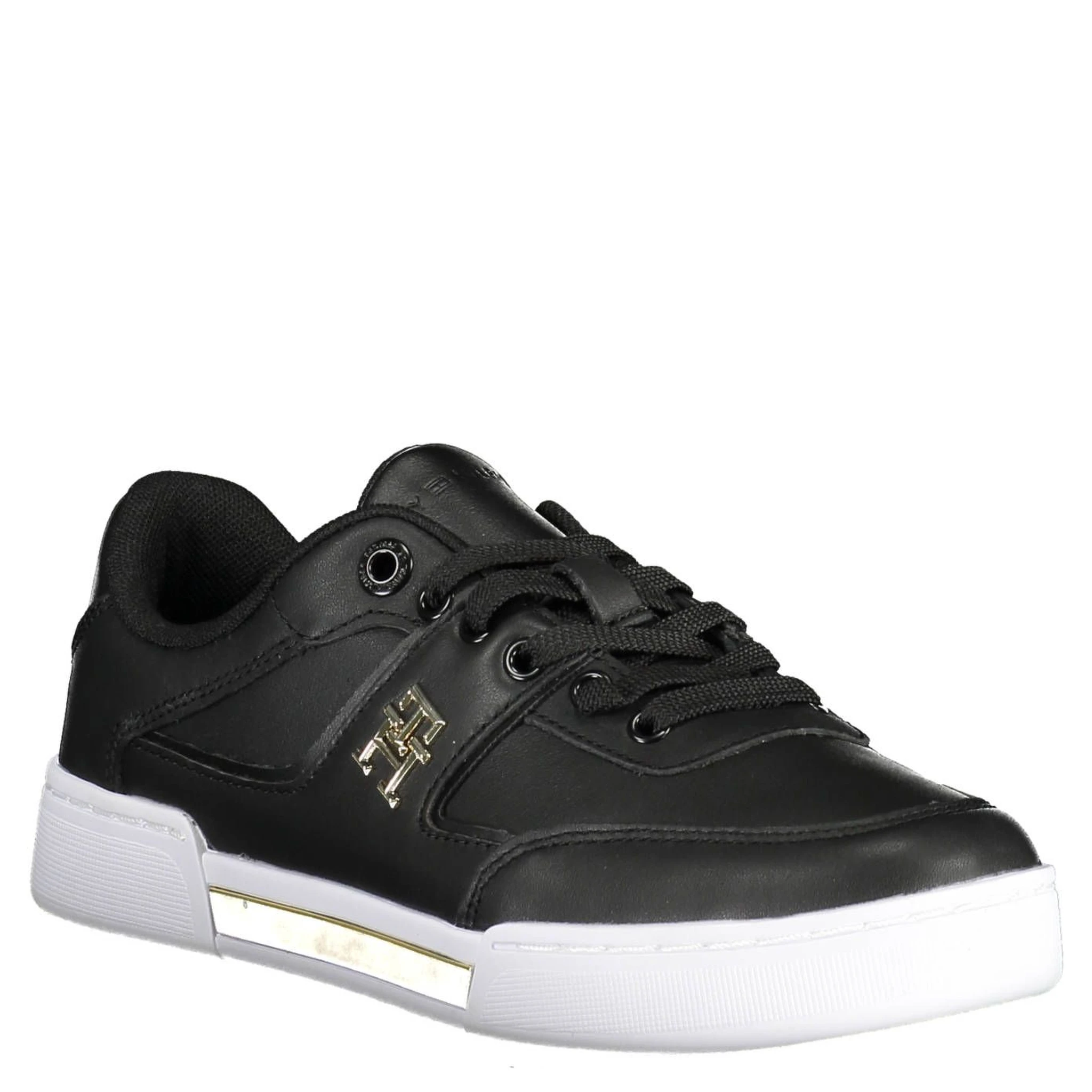 Black Polyester Sneaker